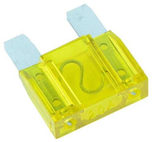 20A Yellow Maxi Blade Fuse Car 32VDC Van Truck Replacement DIY Auto Electrical (Pack of 5)