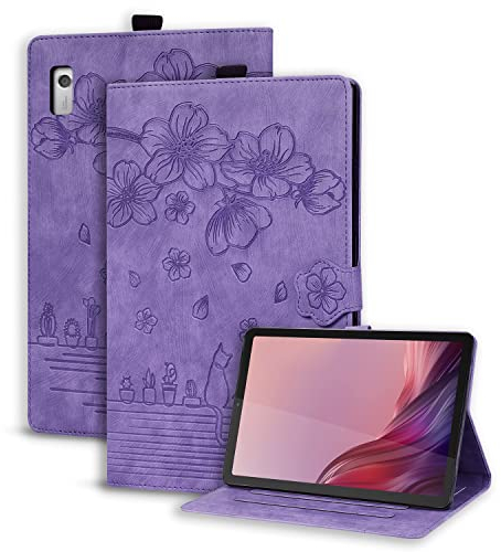 Succtopy Funda Lenovo Tab M9 HD 9 Pulgadas TB-310FU 2023 Ultra Slim PU Protectora Tableta Cover Lenovo Tab M9 HD 2023 Carcasa con Función de Soporte para Lenovo Tab M9 HD 9 Pulgadas 2023 - Violeta