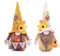 NSXIN Herbst Wichtel Deko 2 Stück Handgefertigte Zwerge Herbstdeko Wichtel Figuren Dekoration Halloween Erntedankfest Deko Für Festival Home Bauernhaus Küche (2er Set, ohne Beine)