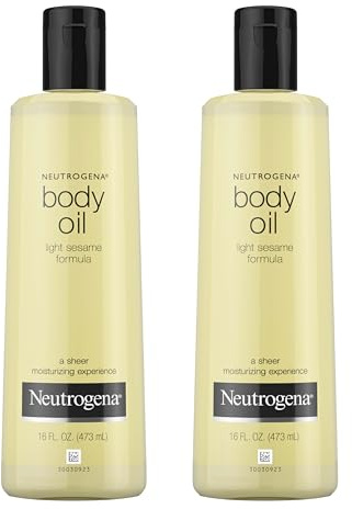 Neutrogena Body Oil Light Sesame Formula, Twin Pack, 16 fl oz