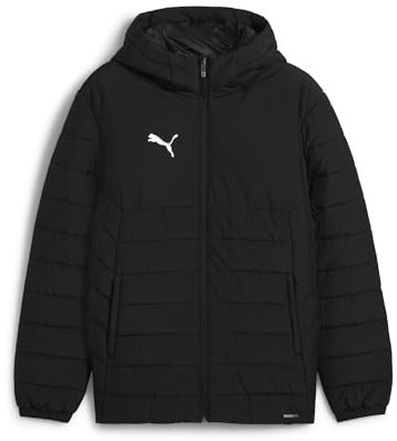 PUMA Unisex teamADDITIONS Hooded Padded Jacket Übergangsjacken, PUMA Black,
