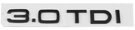 SANNITOU Auto Emblem Aufkleber für A1 A3 A4 A5 A6 3.0 TDI 2.0TDI, Autoaufkleber Kühlergrill Front Motorhaube Kofferraum 3D Logo Heckklappen Buchstaben Selbstklebende Ersatz Dekoration,B