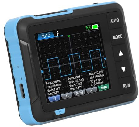 Tragbares Mini-Oszilloskop, 5,0 MS/s Abtastrate, 1 M Bandbreite, 2,8-Zoll-TFT-Bildschirm, Triggerfunktion, 320 X 240 Auflösung, Geringes Gewicht für Reparatur-F&E-Ausbildung