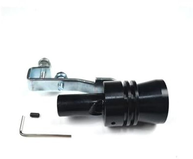 AJOHBM Auspuffblenden Autoauspuff-Turbo-Sound-Pfeife Für Mercedes Für Benz W211 W203 W204 W210 W124 AMG W202 Auto-Endschalldämpfer(Schwarz)