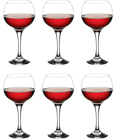 Tradineur - Pack de 6 copas de cristal, modelo Ambassador, servir cubatas, cócteles, champán, elegantes, aptas para lavavajillas (790 ml - 23 x 12 cm)