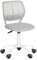 FurnitureR Esszimmer-Drehstühle, 1PC Küchenstuhl, gepolsterter Stuhl, Drehstuhl, bequemer Stuhl mit Rädern, Rückenlehne, armloser Stuhl für Esszimmer, Wohnzimmer, Morandi Grau