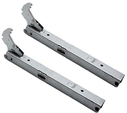 Franza - Kit 2 cerniere 220 x 22 mm. per Ariston Hotpoint Indesit Franke C00495221-481010897294 per porta forno con doppio vetro - KCF2798/OR - Prodotto originale