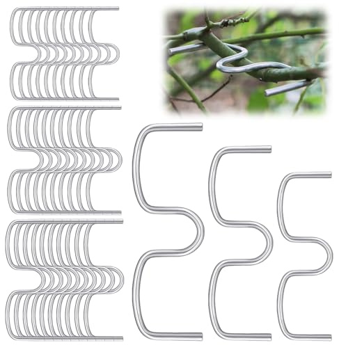 30 Stück Aststütze für Obstbäume,13/10/8cm Astspreizer M für Obstbäume Metall,Zum Spreizen und Ebnen von Obstbaumzweigen,Astklammern für Obstbäume, Garten, Obstgarten