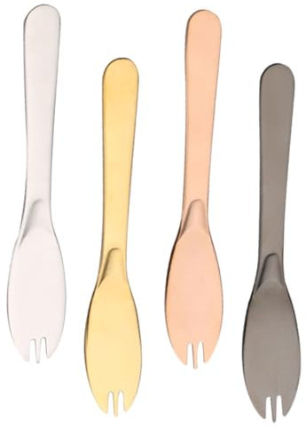 Cabilock 4 Piezas cuchillo de mantequilla largo inoxidable espátula de mantequilla súper útil plato de cortador de mantequilla Stick Butter Cutter Cheese Slante