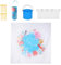 Piscine De Plage | 2 x 2 M Piscine Enfant | Couverture Imperméable 2 en 1 Pliable Jeux d'eau Camping Pique-Nique Extérieur Garçons Filles
