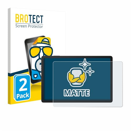 BROTECT Schutzfolie für Doogee Tab G6 Plus | 2 Stück Entspiegelnder Displayschutz Made in Germany Matte Displayschutz-Folie Anti-Reflex Anti-Fingerprint Einfache Montage