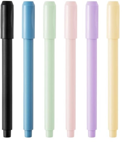 Generico Set Prolungatore per Matite | Prolunga Pastelli Tascabile 6 Pezzi - Strumento Leggero con Impugnatura Comoda per Bambini Studenti Adulti e Uffici