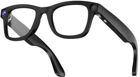 Uxsjakjsd ChatGPT Enabled 8MP AI Fashion Camera Smart Glasses IP65 Protection Bluetooth Music Calls Identifying Pictures