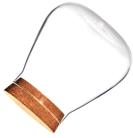 CIYODO Kleines Glas Gunst Gläser Lagerung Jar Luftdichte Küche Lebensmittel Lagerung Kanister Candy Cookie Jar Glas Pflanzer Birnenvasen Pflanze Terrarium Korkstopper