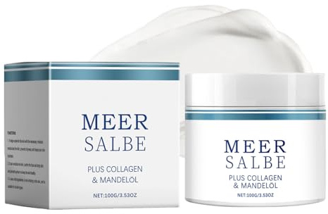 100g Meersalbe, Meer Salbe Plus für Nägel, Feuchtigkeitscreme Gesicht, Gesichtscreme Damen Meercream, Aktiv Meersalbe gegen Hände, Gesicht-feuchtigkeitspflege, Für Reibeisenhaut Und Trockener Haut