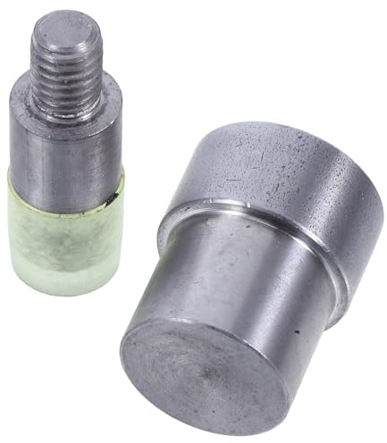 COHEALI 2 Piezas Troquel Manual para Remaches de Doble Cara de 6mm Matriz de Acero y Goma, Herramienta Fácil de Instalar para Zapatos y Sombreros