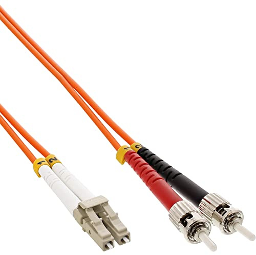 InLine 88505 LWL Duplex Kabel, LC/ST, 50/125µm, OM2, 5m