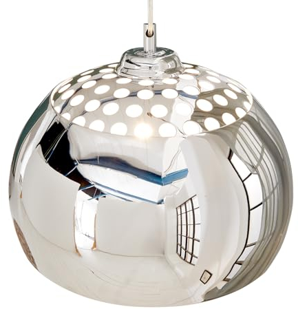 invicta INTERIOR Design Hängelampe CHROME BALL chrom Pendelleuchte Lampe Leuchte Hängeleuchte