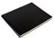 PAPURO Kongresszentrum Guest Book Style Leder Besucherstuhl Trauer Schwarz Uni, blanko