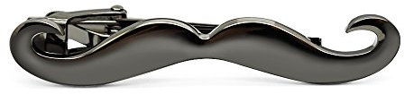 HONEY BEAR Pinces à Cravate Barbe Moustache pour la taille normale/étroite Col Homme Accessoires (Noir 5.6cm)