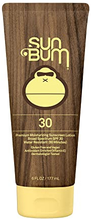 Sun Bum Original Moisturizing Sunscreen Lotion, Broad Spectrum SPF 30, 6 Fl Oz