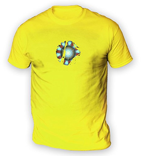 Arc Reactor Mens T-Shirt [Yellow Large]