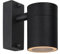 LUCIDE ARNE-LED - Wandstrahler/Wandleuchte Innen/Außen - Ø 6,3 cm - LED - GU10-1x5W 2700K - IP44 - Schwarz
