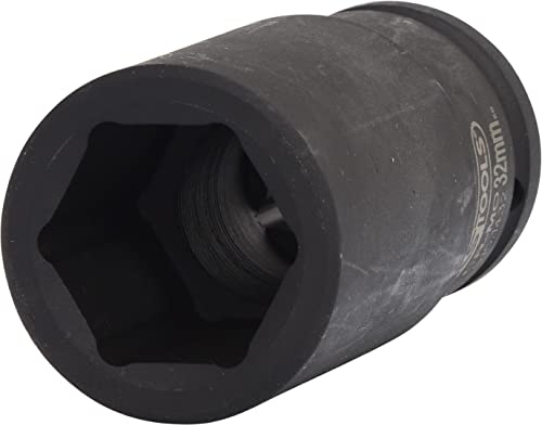 KS Tools 515.1432 - Llaves de vaso de impacto, pavonado (tamaño: 32 mm, 3/4)