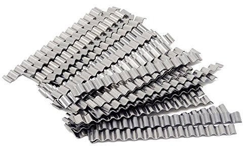 SBS Estrichklammern | 70 x 6mm | 50 Stück | gewellt | Wellenverbinder Rissbrücke Gießharz Epoxi Estrichverbinder