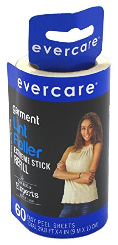 Evercare Lint Roller Refill Picks Up Lint, Dust, Dandruff 60 Layers by Evercare