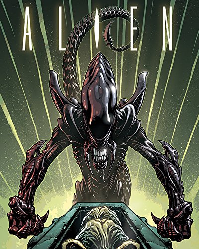 Alien Leinwandrucke, Polyester, Mehrfarbig, 40 x 50cm