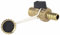 Markenlos KFE-Hann Entleerungshahn (3/4) Gold Metall Wandmontage Einloch 1 Loch 10 bar 120°C