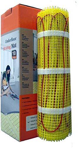 Elektrische Fußbodenheizung 1 bis 12 m² mit TWIN-Technologie 160Watt, Größe:12 m²