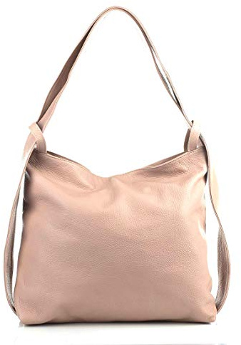 Superflybags Borsa A Spalla/Zaino In Vera Pelle modello ERICE 2in 1 Made In Italy