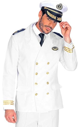 W WIDMANN MILANO Party Fashion - Kostüm Kapitänsjacke, Jackett, Matrose, Uniform, Kapitän, Faschingskostüme
