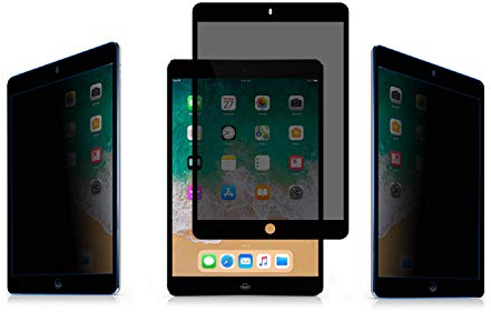 Thorani Privacy Filter für Apple iPad Pro 10.5 & iPad air (2019) Hochformat; Matte, dünne, blasenfreie Panzerglasfolie mit Blickschutzfilter