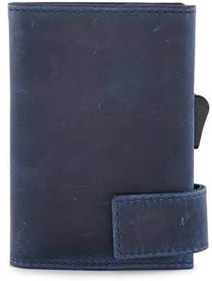 SecWal Kartenetui mit Münzfach Reißverschluss (Blau Hunter)