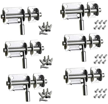 Cerraduras para Pernos, JESSTOLO 6 Pack Pestillo de Acero Inoxidable para Adecuado Para Puertas de Seguridad, Puertas de Madera, Puertas de Baños, Todo Tipo de Puertas Internas, etc,
