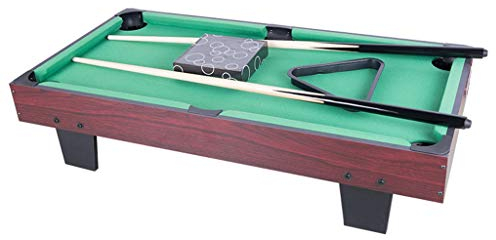 Tischbillard 9 Zoll Travel Mini Billardtisch für Kinder, Komplettes Kleines Billardtischset, Tolle Geschenkidee für Jungen und Mädchen, Einzigartige Schreibtischdekoration (Color : Green)