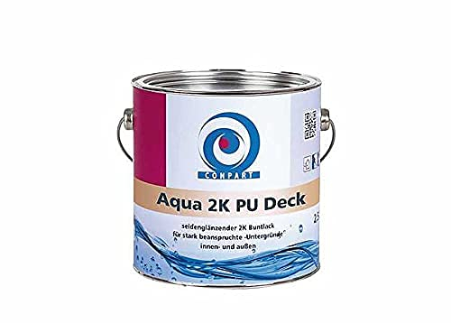 Conpart Aqua 2K PU-Deck 8072 - White and Coloured Wood Varnish for Indoor and Outdoor Use - 900 ml