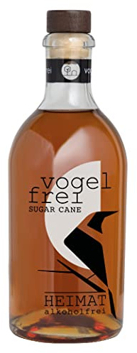 VOGELFREI SUGAR CANE alkoholfreie Alternative 0,0% auf der Basis von Zuckerrohrmelasse und pflanzlichen Destillaten für alkoholfreie Cocktails aus der HEIMAT Destille (1 x 0,5l)