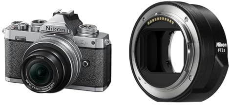 Nikon Z fc KIT Z DX 16-50 mm 1:3.5-6.3 VR Silver Edition + NIKON FTZ II (Adapter für F-Mount Objektive auf Z-Mount Kameras)