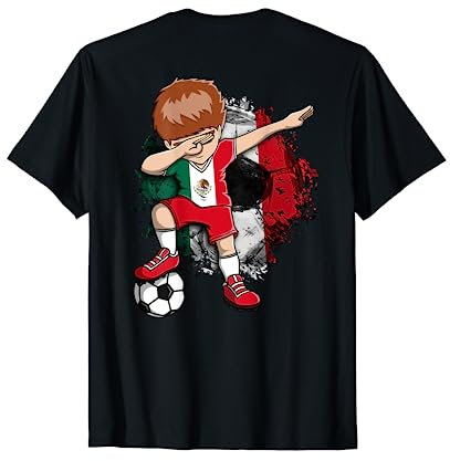 Dabbing Fußball Junge Mexiko Trikot Mexiko Fußball Liebhaber Kunst T-Shirt