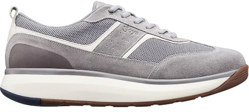 JOYA David II Black, Herren Sneaker, gepolsterte, Bequeme und atmungsaktive Freizeitschuhe, schwarz/grau