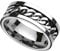Taffstyle Biker Band Ring Edelstahl Ketten Herrenring Damenring Partnerring Freundschaftsring Damen Herren Silber Größe 60 (19.1)