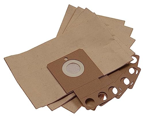 vhbw 5x sacchetto compatibile con Kärcher Robocleaner RC 4.000, RC 3000 aspirapolvere - carta, 24,5cm x 20,5cm Marrone