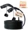Faraday EVCS EV Type 2 EV Charging Cable for Electric Cars PHEV, IEC 62196, 5 Metres, 32A - 22KW, 3-Phase, Type 2 to Type 2, Model S/3/X/Y, I3/I4/I7/IX, Black/Grey/Black