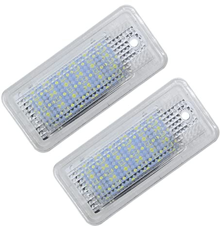 Zuyejuu Number License Plate Lights Fit For Audi A3 S3 Cabriolet S4 B6 B7 8E 8H C6 4F S6 A8 S8 D3 4E Q7 RS4 RS6 Avant Quattro Plus Avant