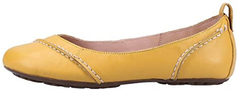Hush Puppies Women's Janessa Ballet Flat, Yellow, 3 UK