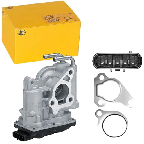 HELLA 6NU 014 864-571 EGR Valve - 12V - Electric - 5-pin connector - with seal rings